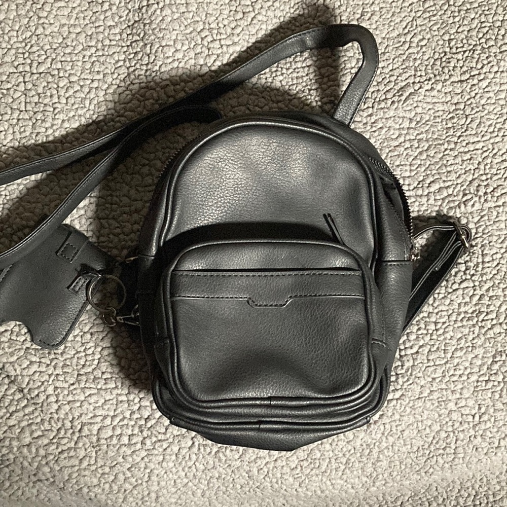 Black Mini Backpack Purse